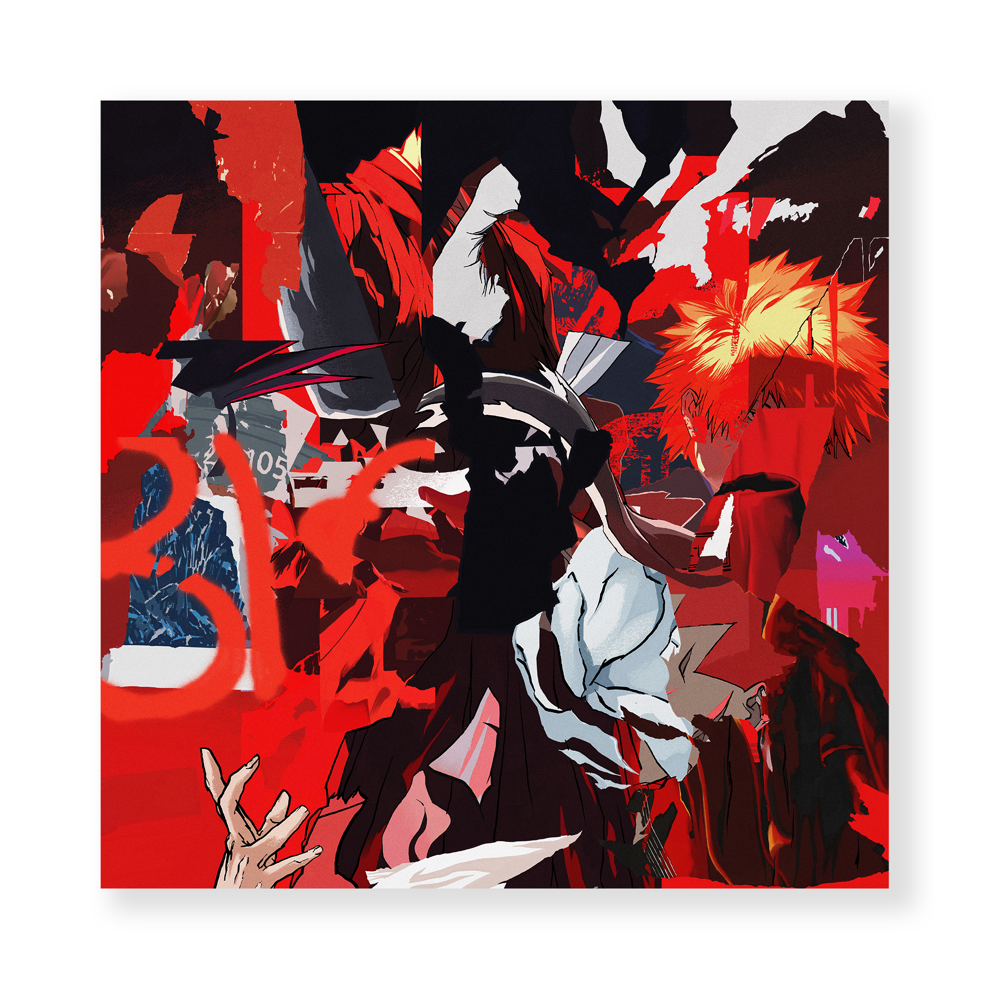 Hyperfragmentation Study: Bleach Fine Art Print